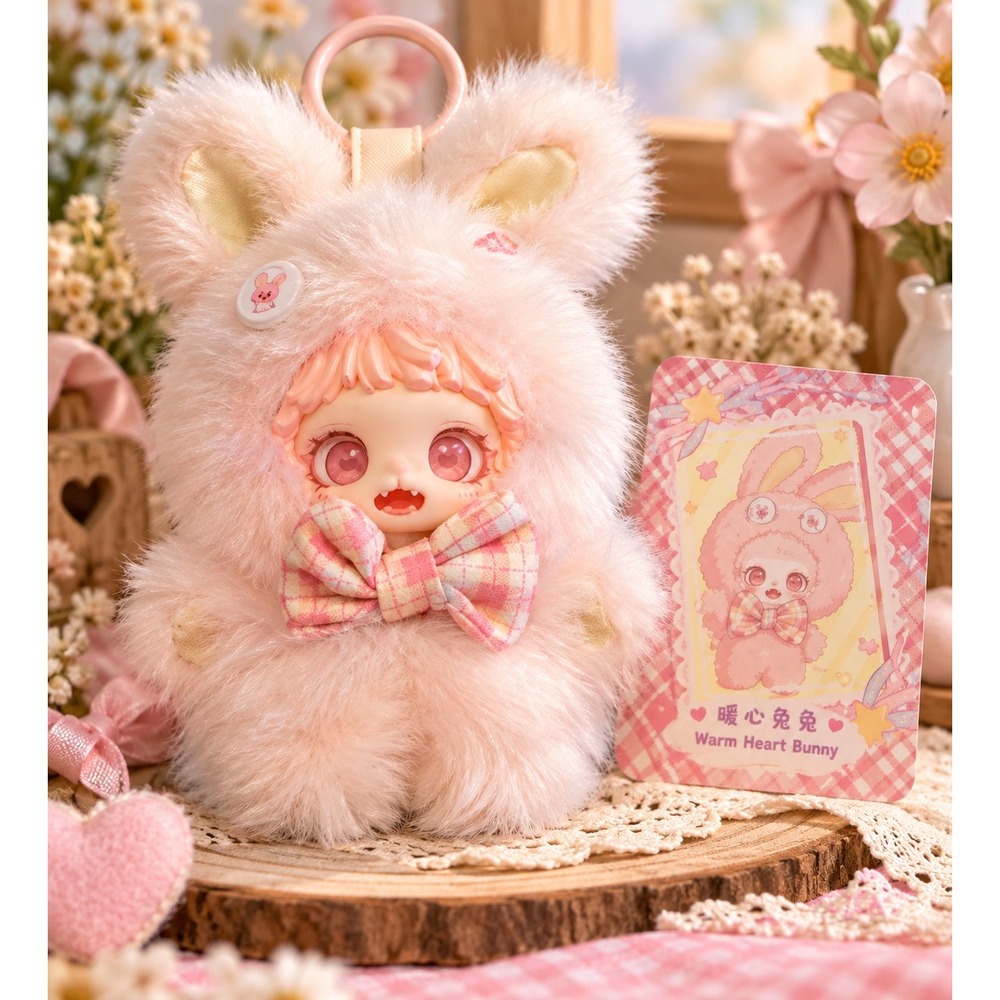 New Manchao Mioco Hugs Gathering Warm Heart Bunny Blind Box Confirmed Pink Toy